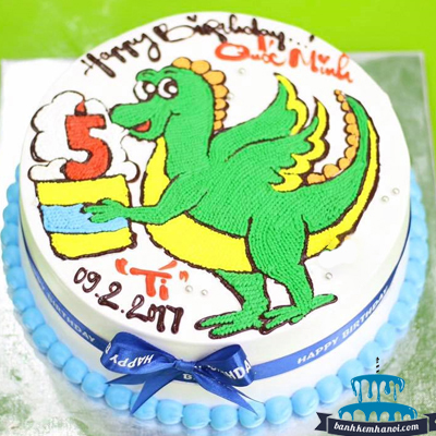 Bánh sinh nhật vẽ con Rồng quản trị tuyệt vời trong việc đáp ứng nhu cầu của các fan hâm mộ của loạt phim hoạt hình này. Sự kết hợp giữa bánh ngọt và hình ảnh Rồng dễ thương tạo ra một sản phẩm hoàn hảo trang trí bữa tiệc sinh nhật.