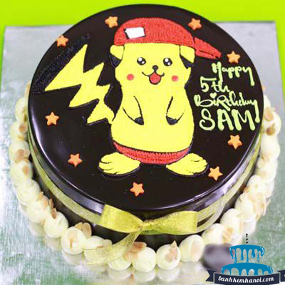 Siêu dễ thương với những chiếc bánh sinh nhật pikachu


